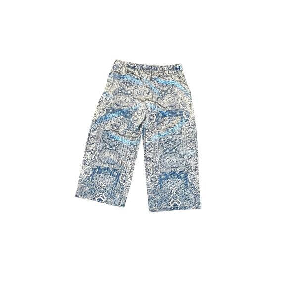 Johnny Was Lauchlen Wide Leg Pants Size XXL Blue “Denim Print” NWT Silk Blend - Picture 3 of 8